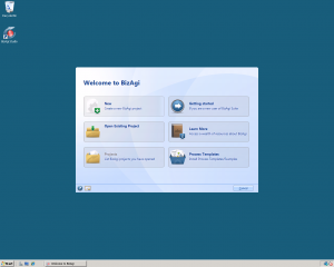 BizAgi Welcome Screen